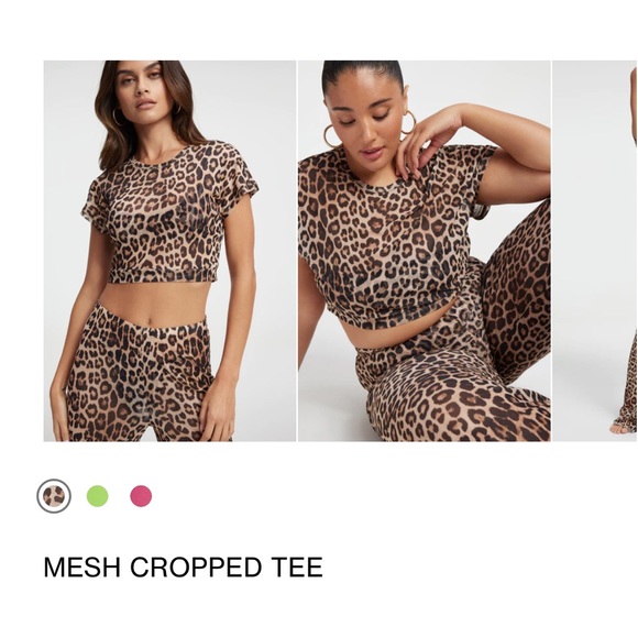 Good American mesh cropped tee - Picture 2 of 8